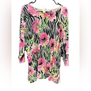 Floral Zebra Print Women's Blouse